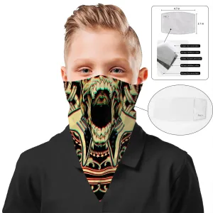 Children's Alien Face Mask Scarf Cover | 2x - 50x Disposable Five Layer Filter Pads Available
