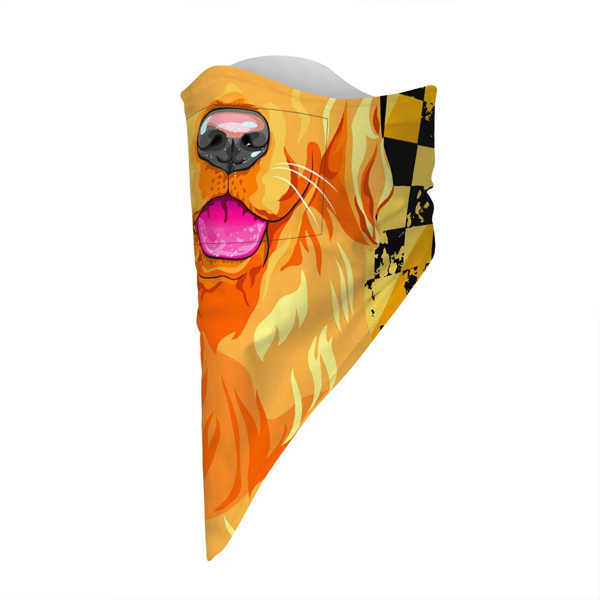 Children's Dog Bandana Face Mask Scarf Cover | 2x - 50x Disposable Five Layer Filter Pads Available