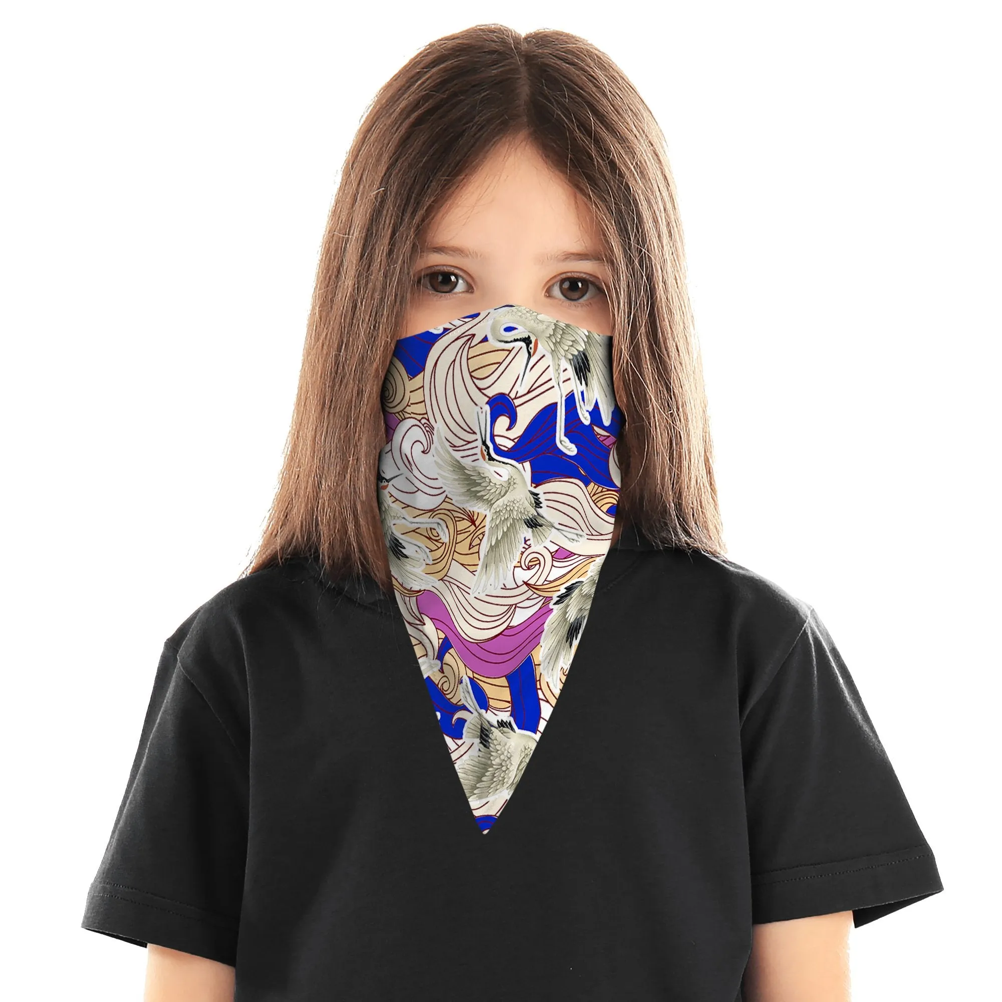 Children's Funky Pattern Face Mask Scarf Cover | 2x - 50x Disposable Five Layer Filter Pads Available