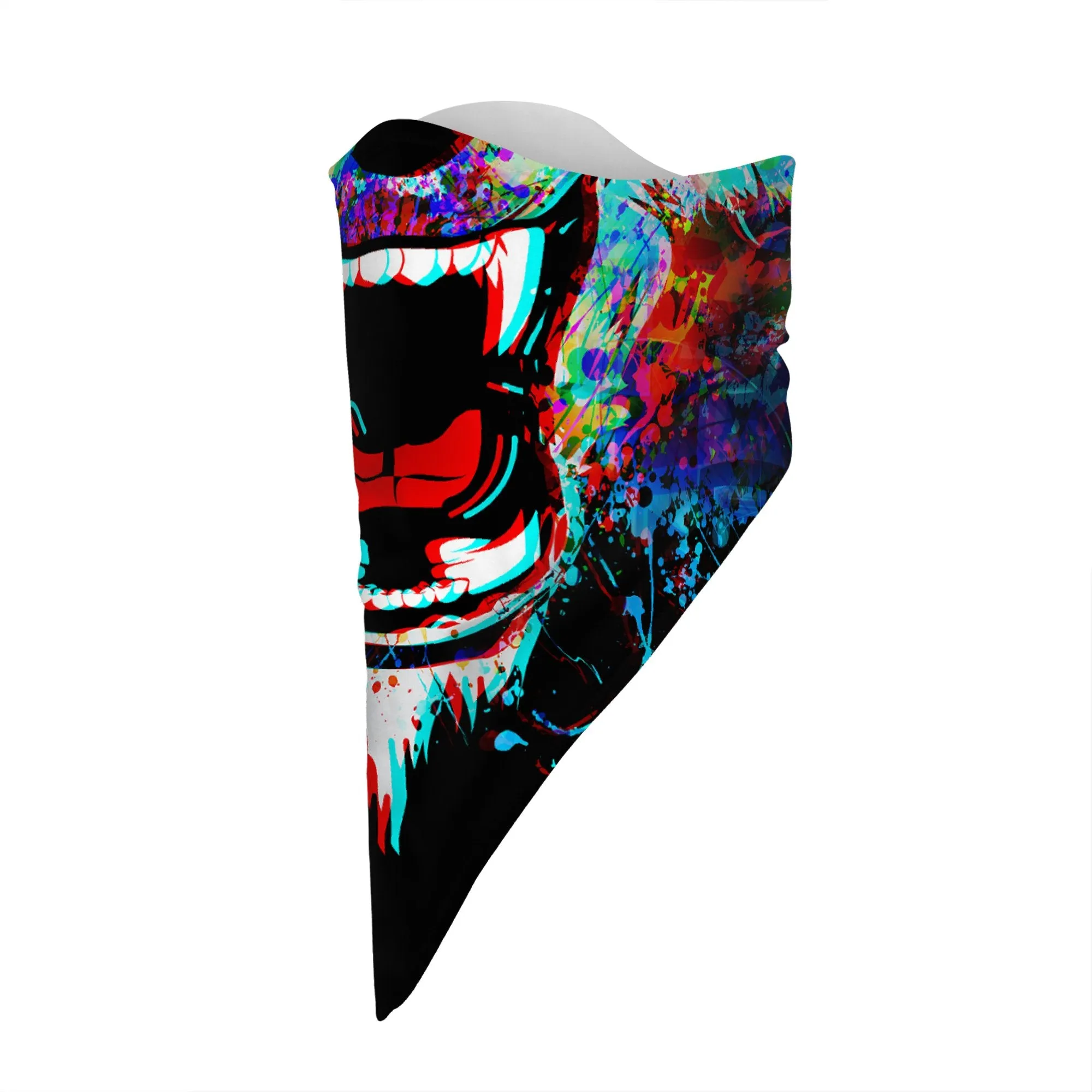 Children's Roaring Bear Bandana Face Mask Scarf Cover | 2x - 50x Disposable Five Layer Filter Pads Available