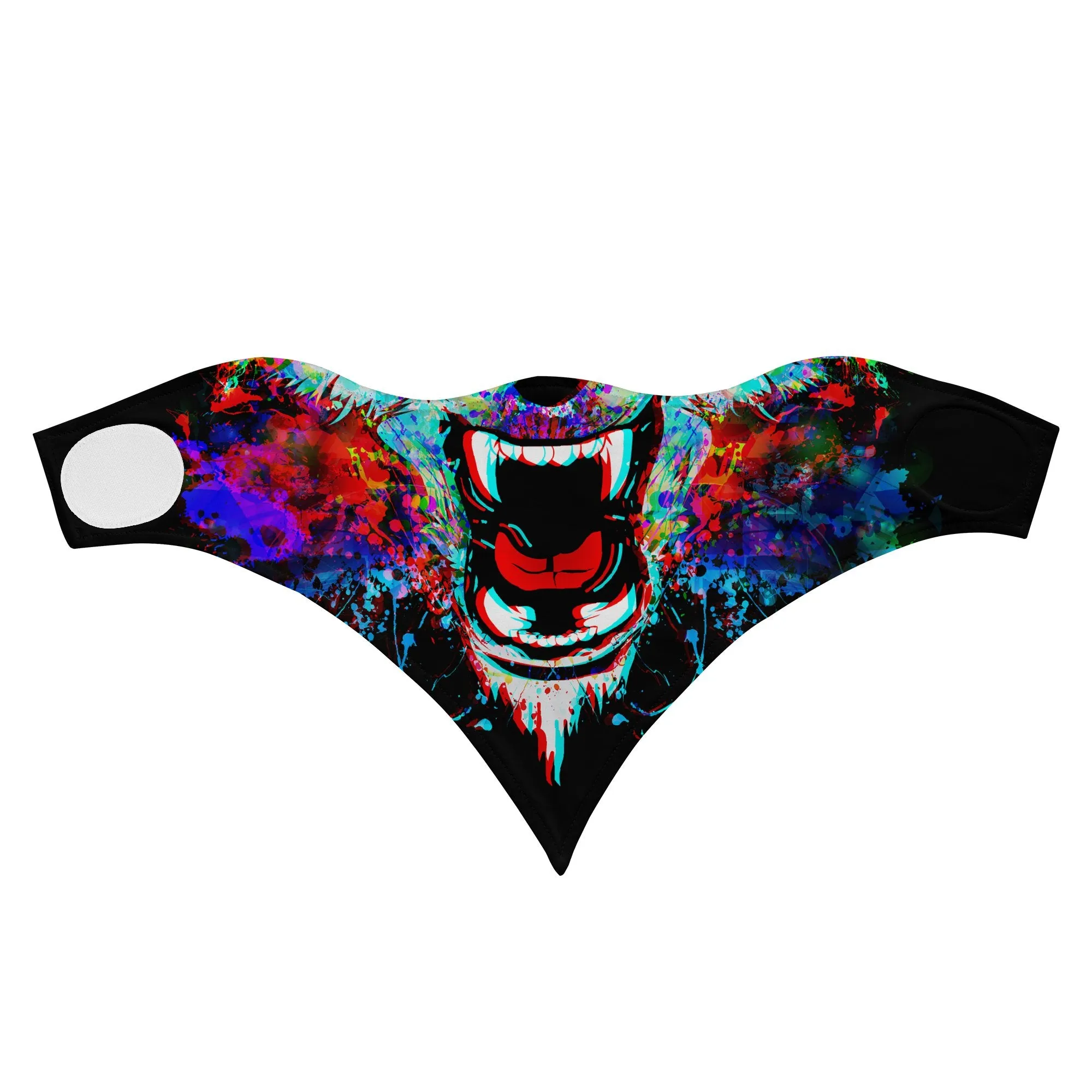 Children's Roaring Bear Bandana Face Mask Scarf Cover | 2x - 50x Disposable Five Layer Filter Pads Available