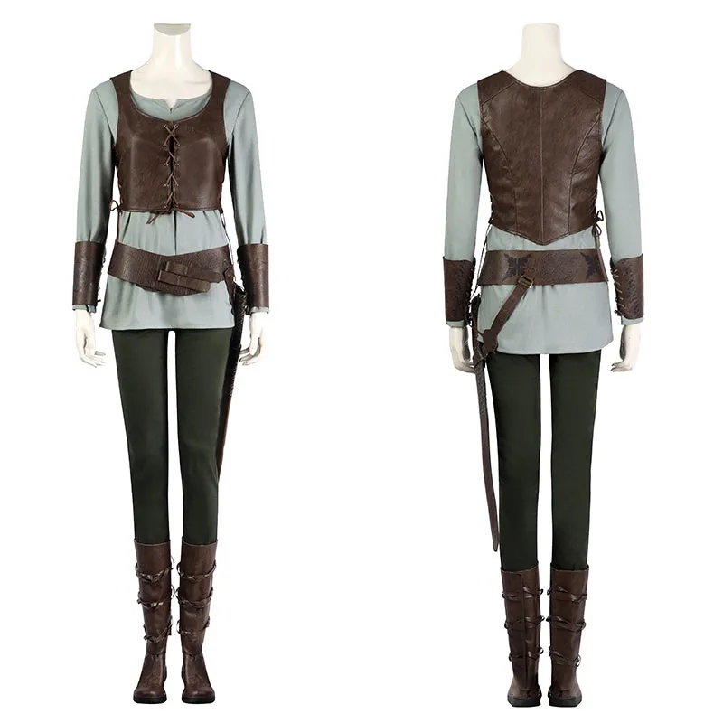 Ciri Costume The Witcher Season 3 Costume Cirilla Witcher Battle Suit Outfit