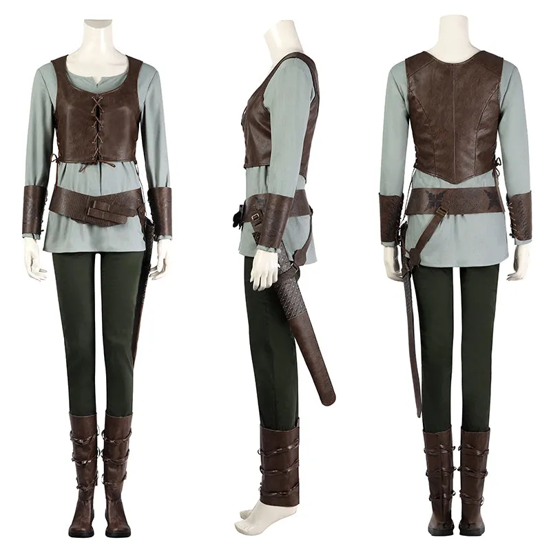 Ciri Costume The Witcher Season 3 Costume Cirilla Witcher Battle Suit Outfit