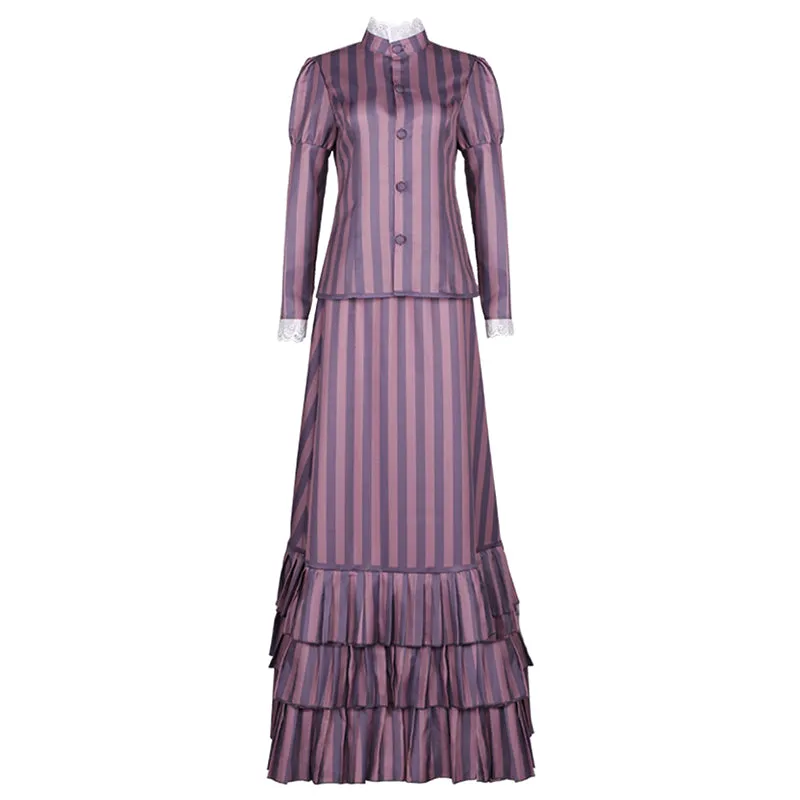 Corpse Bride Victoria Cosplay Costume Tim Burton's Corpse Bride Victoria Everglot Purple Dress