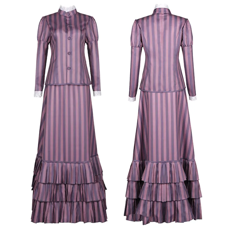 Corpse Bride Victoria Cosplay Costume Tim Burton's Corpse Bride Victoria Everglot Purple Dress