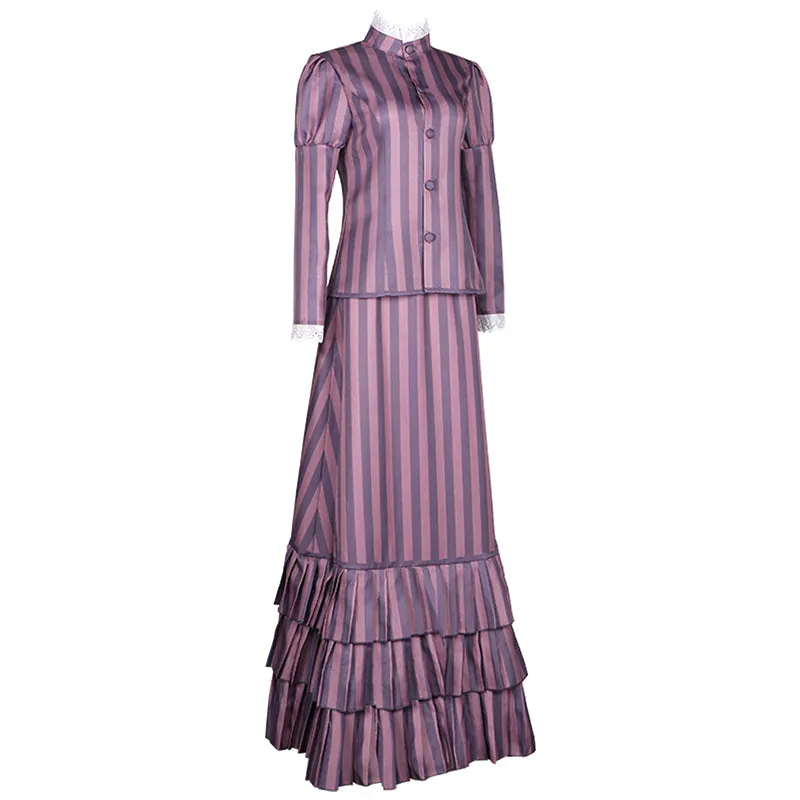 Corpse Bride Victoria Cosplay Costume Tim Burton's Corpse Bride Victoria Everglot Purple Dress