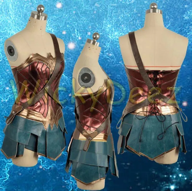 Custom Size Wonder Woman Justice League Complete Cosplay Costume   Boots & Lasso