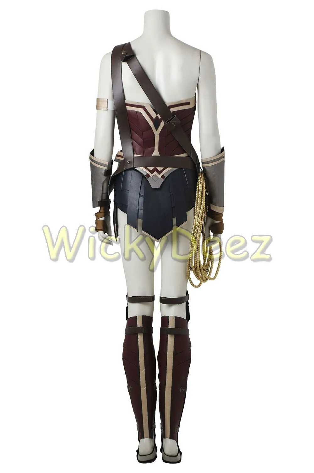Custom Size Wonder Woman Justice League Cosplay Costume with Boots & Lasso