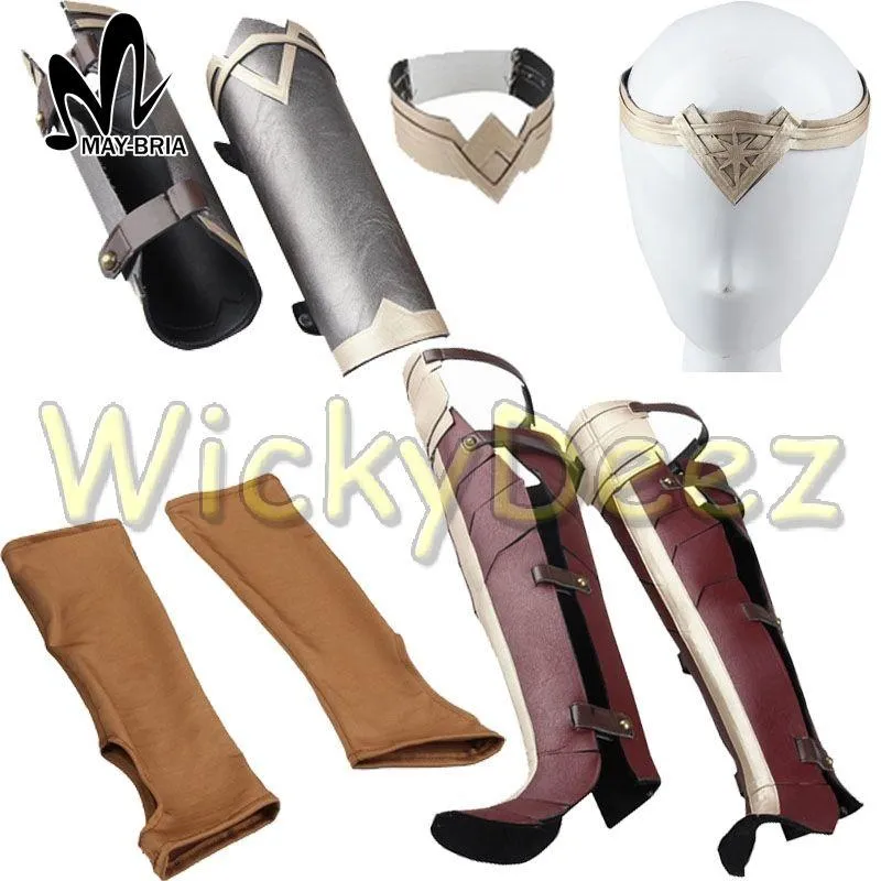 Custom Size Wonder Woman Justice League Cosplay Costume with Boots & Lasso