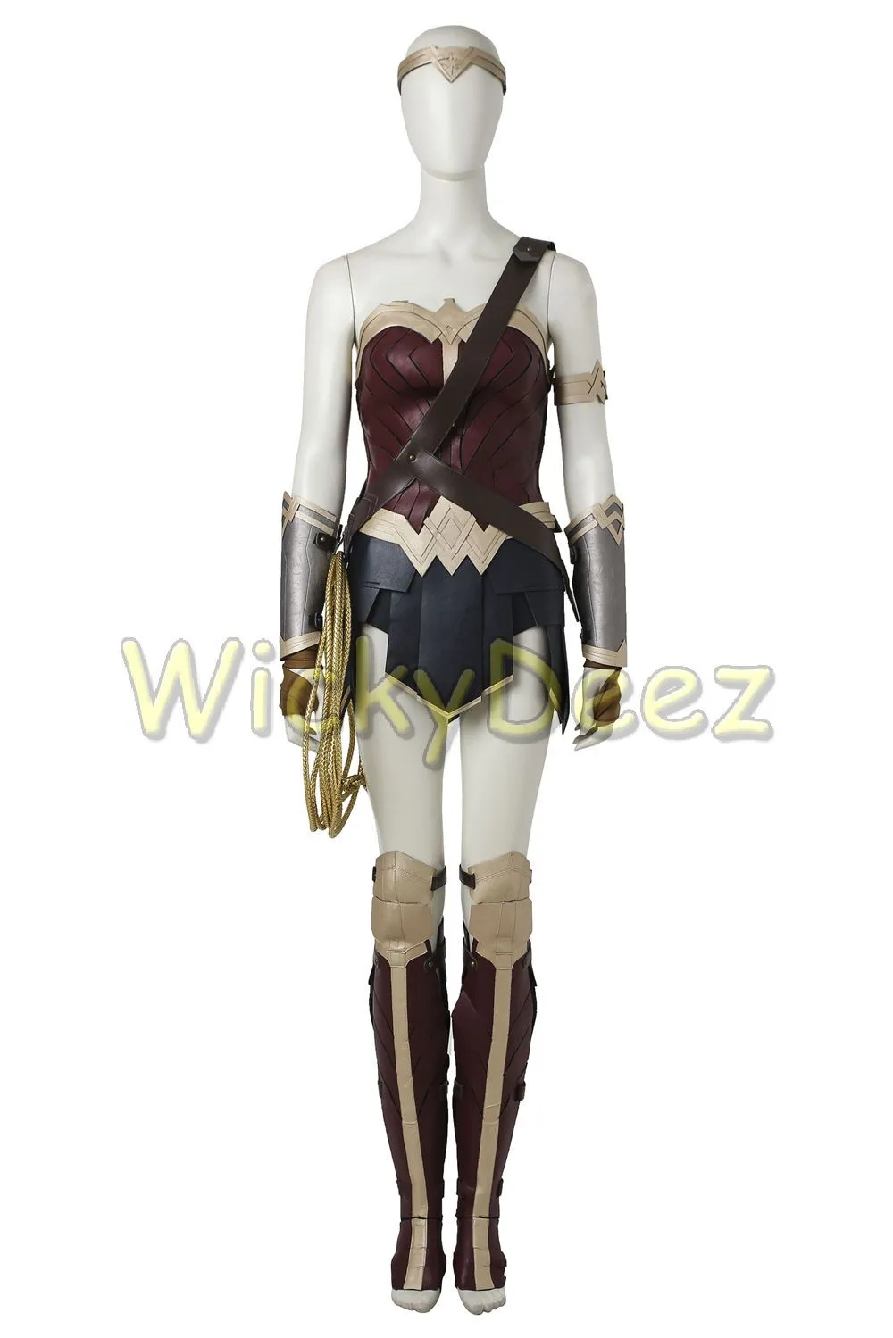 Custom Size Wonder Woman Justice League Cosplay Costume with Boots & Lasso