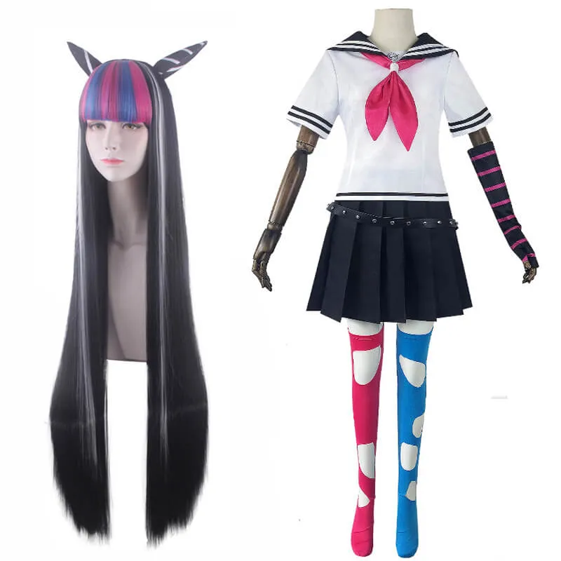 Danganronpa 2 Goodbye Despair Ibuki Mioda School Uniform Cosplay Costume Cosplay Wig