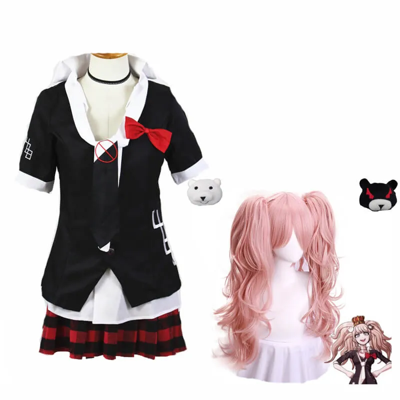 Danganronpa Junko Enoshima Uniform Cosplay Costume Cosplay Wig