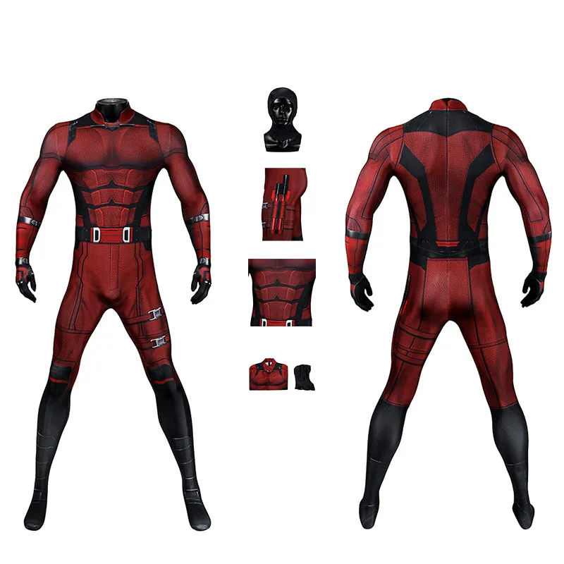 Daredevil: Born Again Season 1 Matt Murdock Cosplay Costume Red Jumpsuit ACcosplay