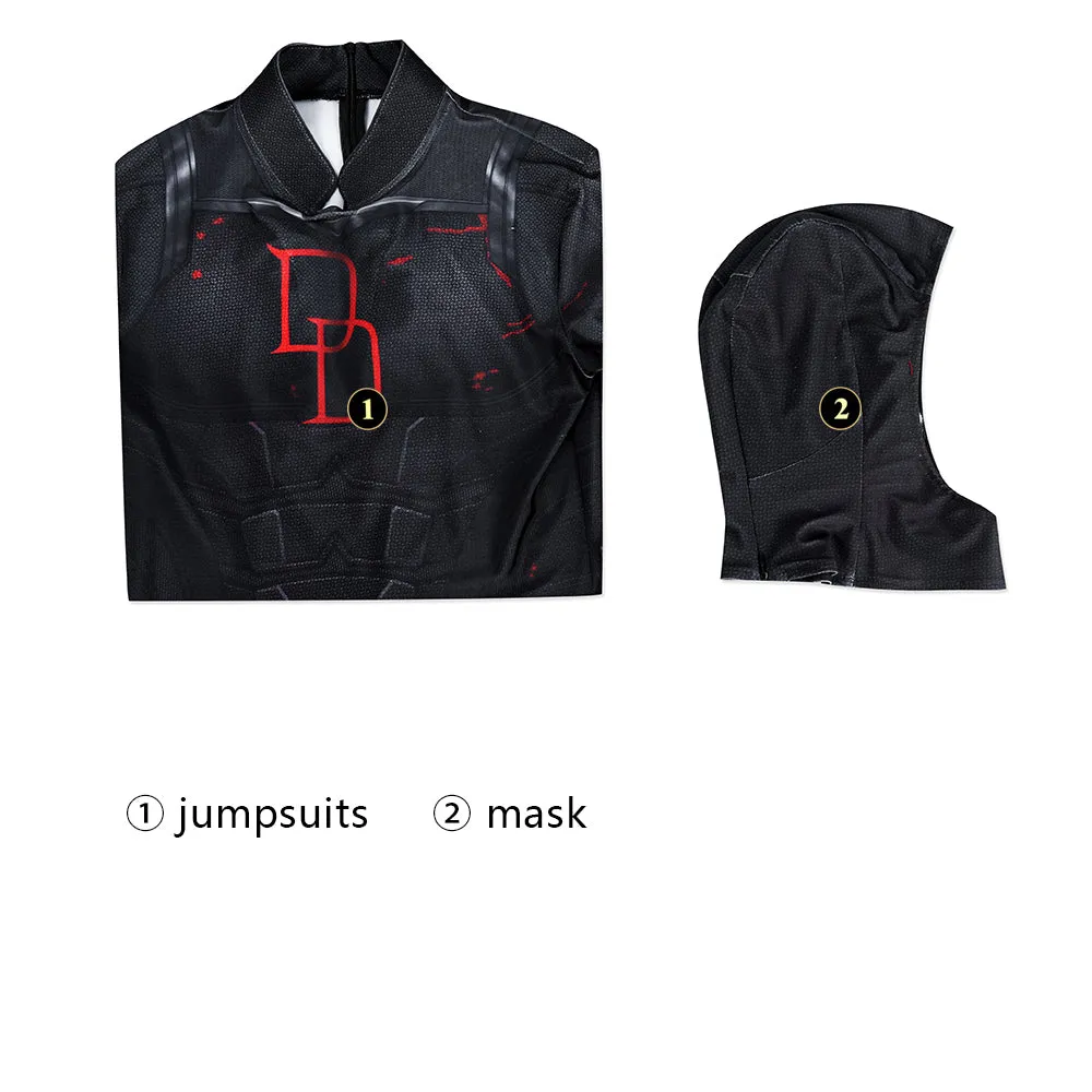 Daredevil: Born Again Season 2 Matt Murdock Cosplay Costume Black Jumpsuit ACcosplay