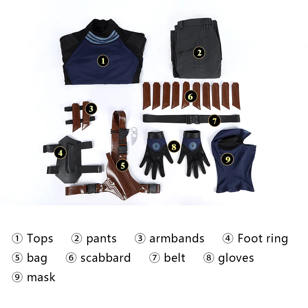 Daredevil Born Again2 Bullseye Cosplay Costume Halloween Outfit ACcosplay