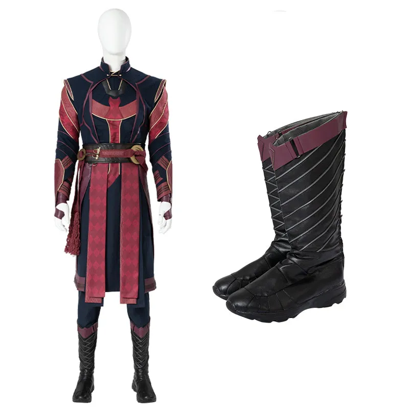 Defender Strange Costume Doctor Strange in the Multiverse of Madness Cosplay With Dr Strange Shoes