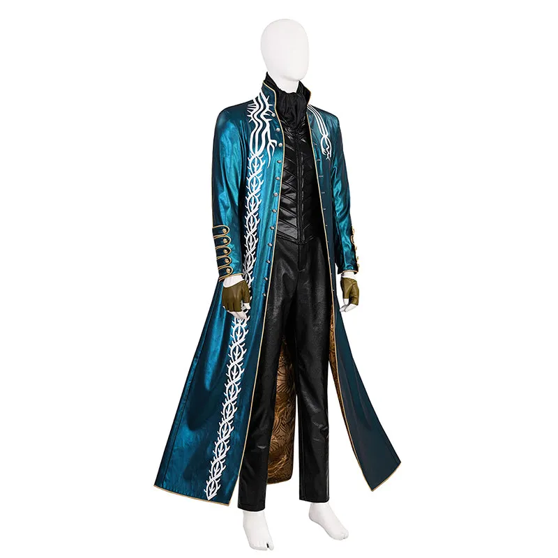 Devil May Cry 3: Dante's Awakening Vergil Cosplay Costume Halloween Outfit Becostume
