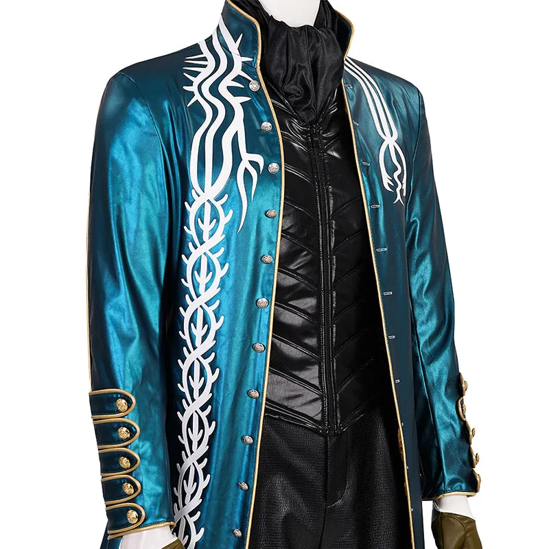 Devil May Cry 3: Dante's Awakening Vergil Cosplay Costume Halloween Outfit Becostume