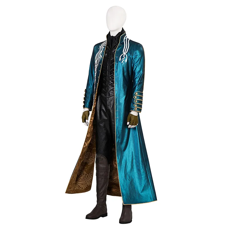 Devil May Cry 3: Dante's Awakening Vergil Cosplay Costume Halloween Outfit Becostume