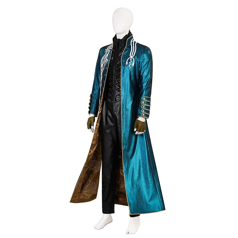 Devil May Cry 3: Dante's Awakening Vergil Cosplay Costume Halloween Outfit Becostume