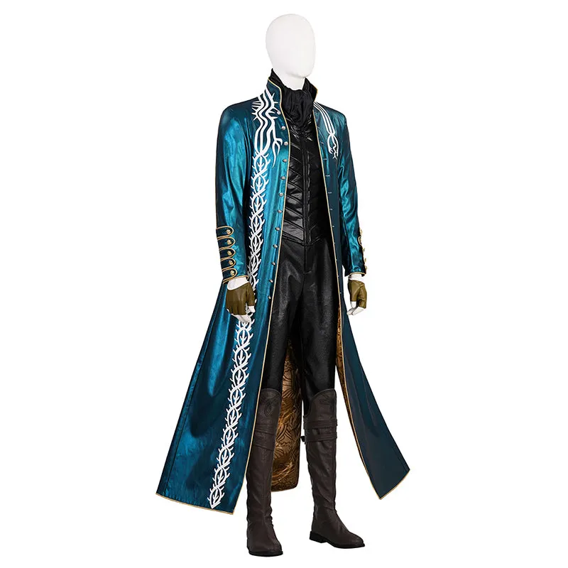 Devil May Cry 3: Dante's Awakening Vergil Cosplay Costume Halloween Outfit Becostume