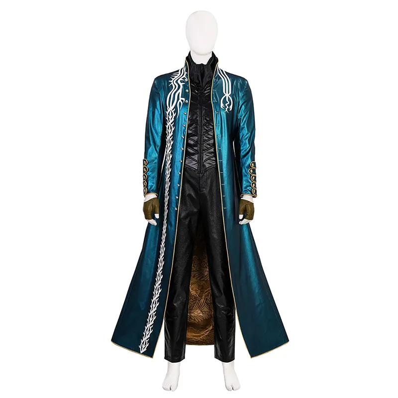 Devil May Cry 3: Dante's Awakening Vergil Cosplay Costume Halloween Outfit Becostume