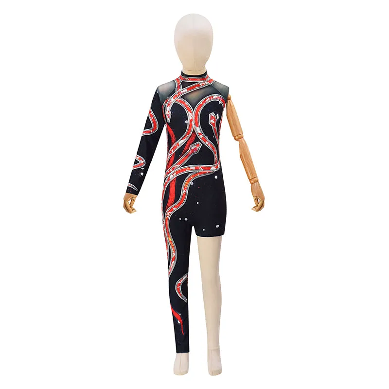 DIY Reputation Eras Tour Children Bodysuit Black Red Snake Cosplay Costume ACcosplay