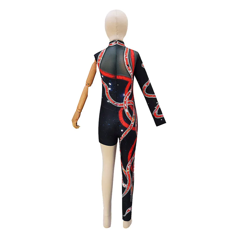 DIY Reputation Eras Tour Children Bodysuit Black Red Snake Cosplay Costume ACcosplay