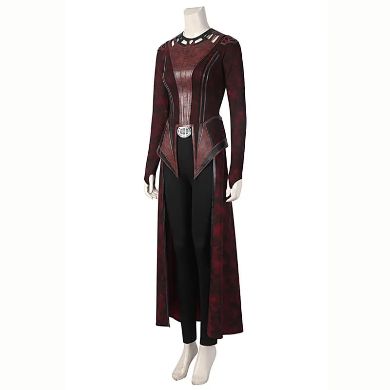 Doctor Strange 2 Scarlet Witch New Costume with Skirt Wanda New Outfit Halloween Cosplay Costumes