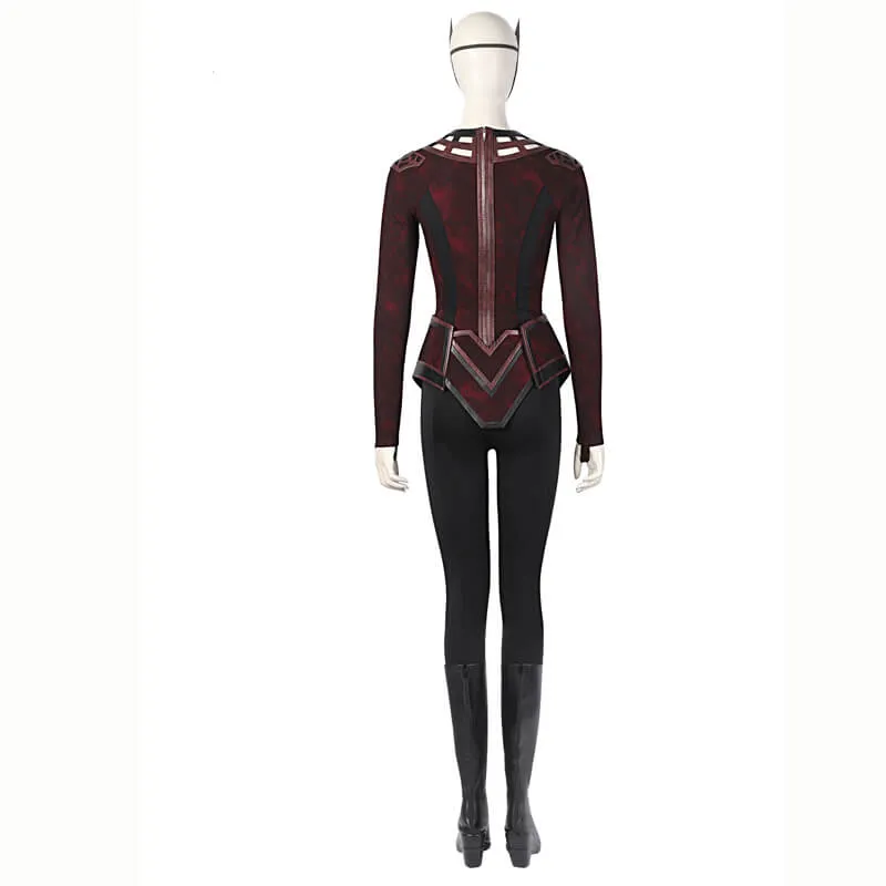 Doctor Strange 2 Scarlet Witch New Costume with Skirt Wanda New Outfit Halloween Cosplay Costumes