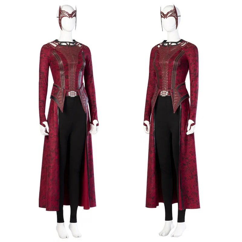 Doctor Strange 2 Wanda Maximoff Costume Scarlet Witch Cosplay Halloween Outfit 2022