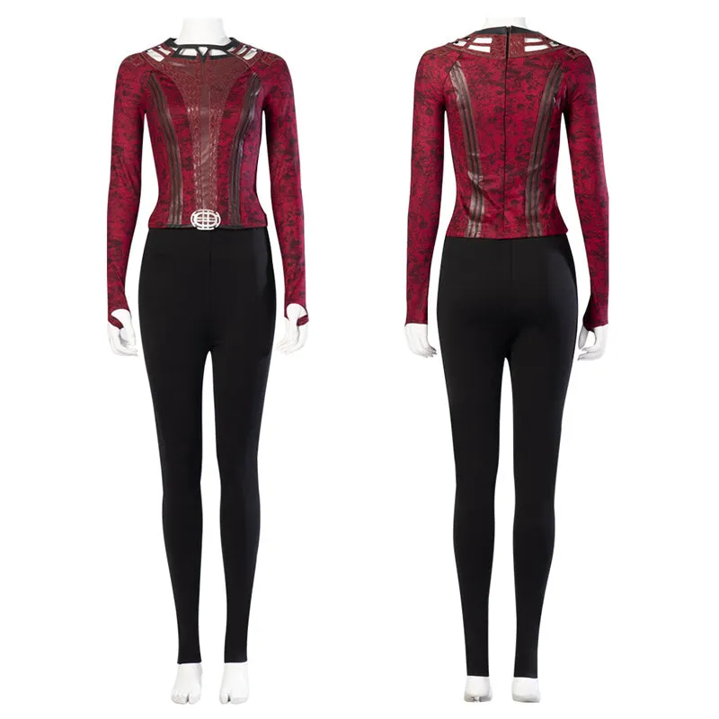 Doctor Strange 2 Wanda Maximoff Costume Scarlet Witch Cosplay Halloween Outfit 2022