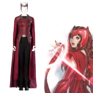 Doctor Strange 2 Wanda Maximoff Costume Scarlet Witch Cosplay Halloween Outfit 2022