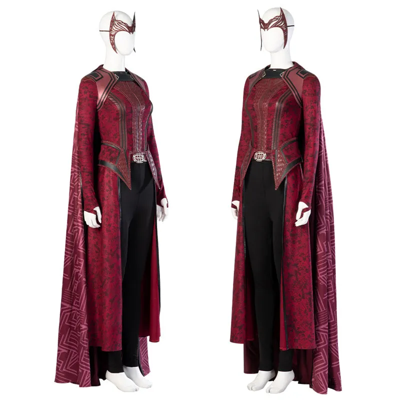 Doctor Strange 2 Wanda Maximoff Costume Scarlet Witch Cosplay Halloween Outfit 2022