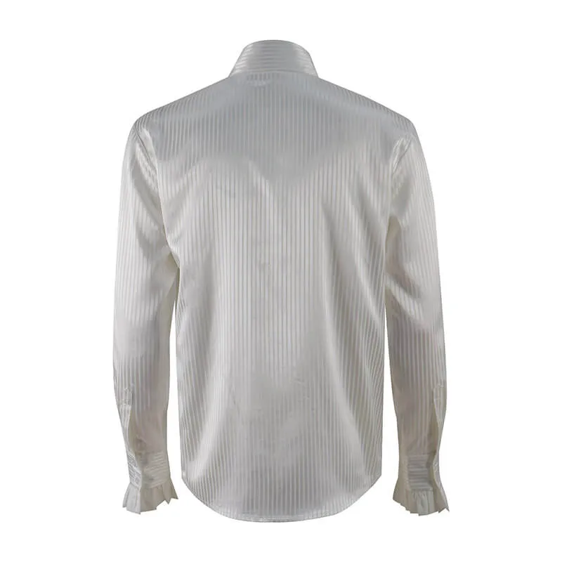 Doctor Who 3rd Doctor Season 8 Small Collar Frill Shirt Third Doctor Shirt Cosplay Costume