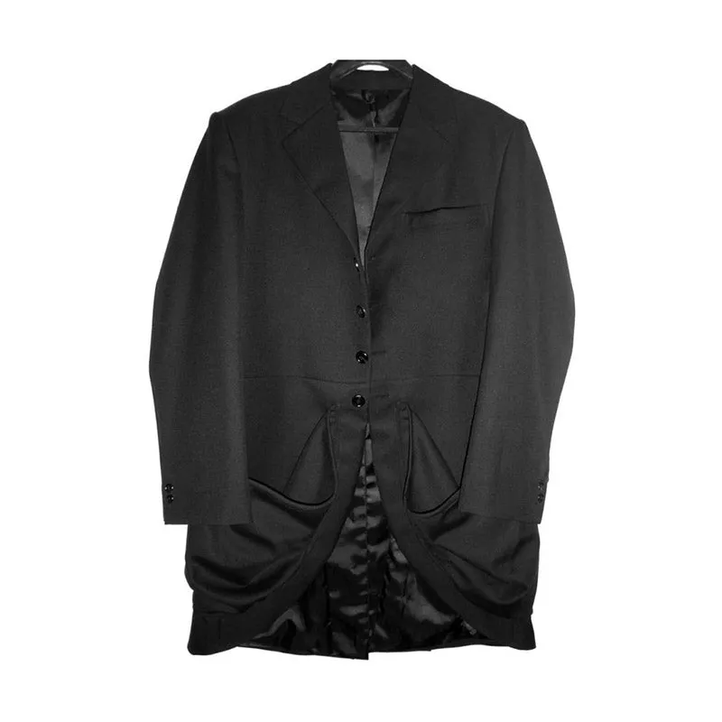 Doctor Who Cosplay Costume Second Doctor Who Black Coat
