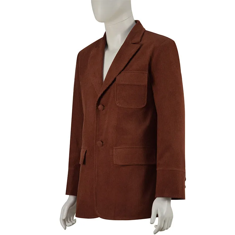 Doctor Who Cosplay Dr. Who and the Daleks Costume Red Coat