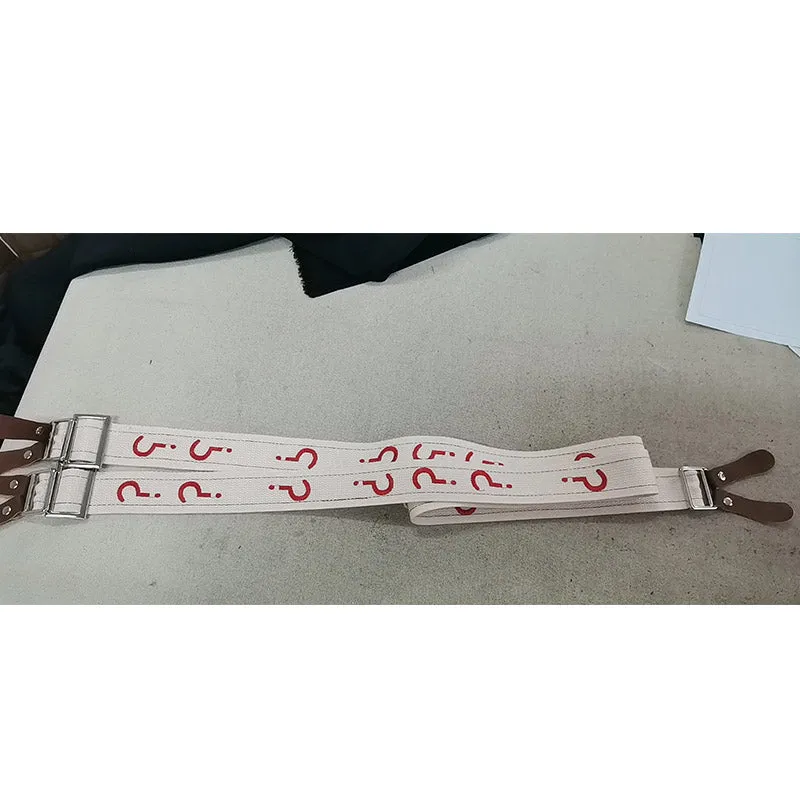 Doctor Who Cosplay Dr. Who Question Mark Suspenders Halloween Party Props