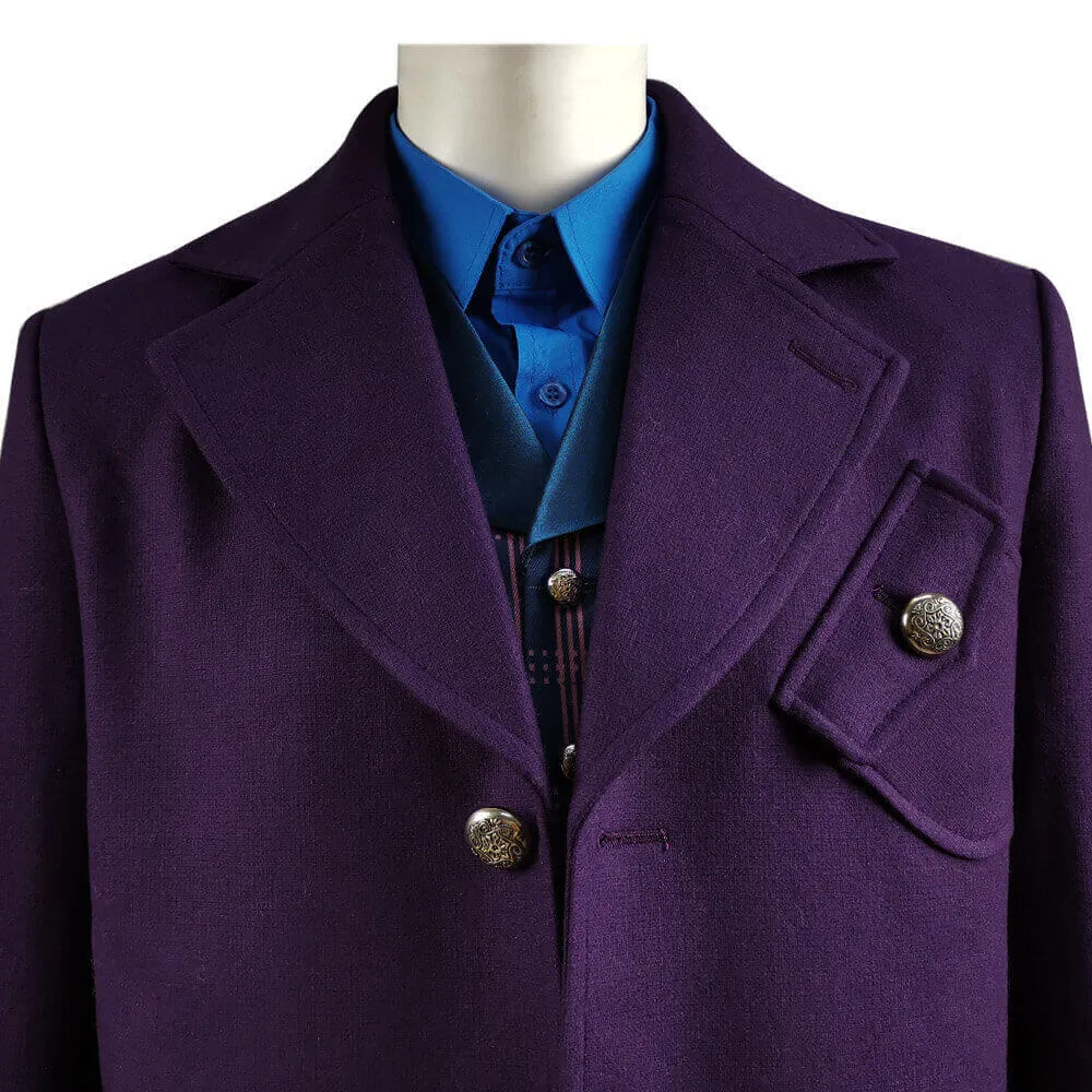 Doctor Who Series 12 The Master Coat Sacha Dhawan Purple Outfit Suit