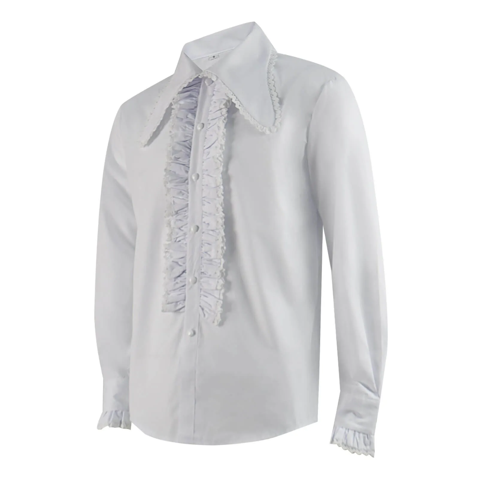 Doctor Who Shirt Third 3rd Doctor Frilled Shirt Cosplay Costume ACcosplay