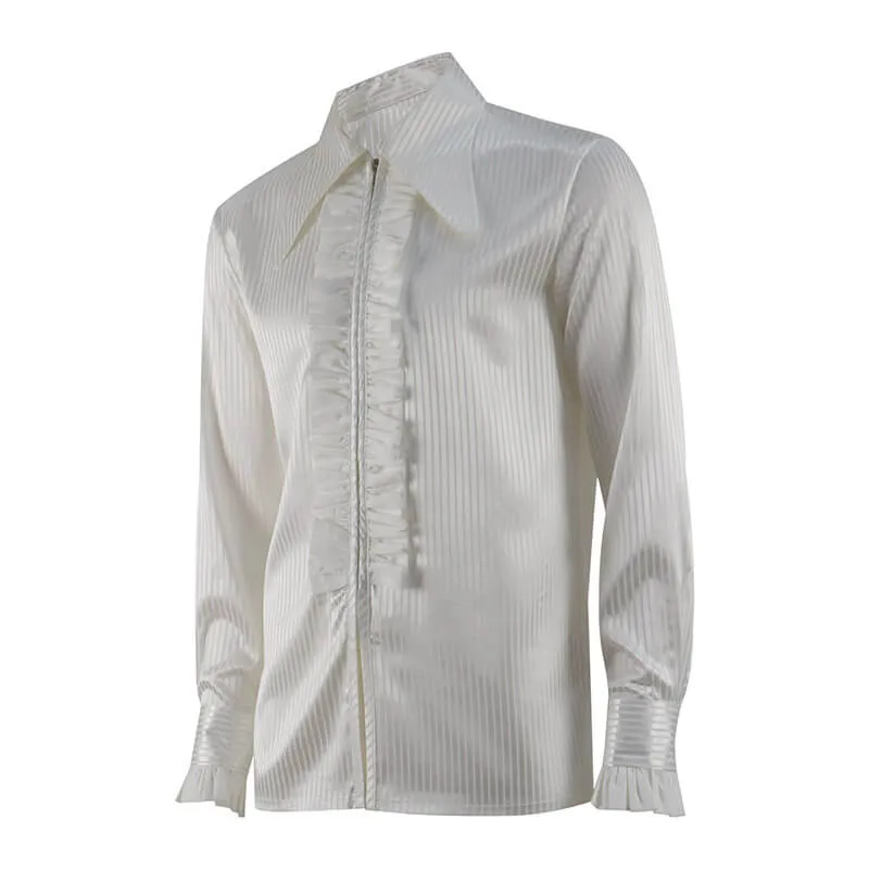 Doctor Who Third Doctor Season 8 Large Collar Frill Shirt 3rd Doctor Shirt Cosplay Costume