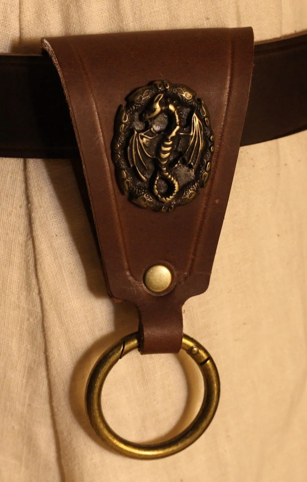 Dragon Belt Loop with Ring