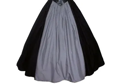 Elastic Waist Panel Skirt
