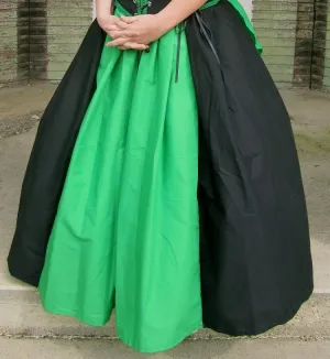 Elastic Waist Panel Skirt