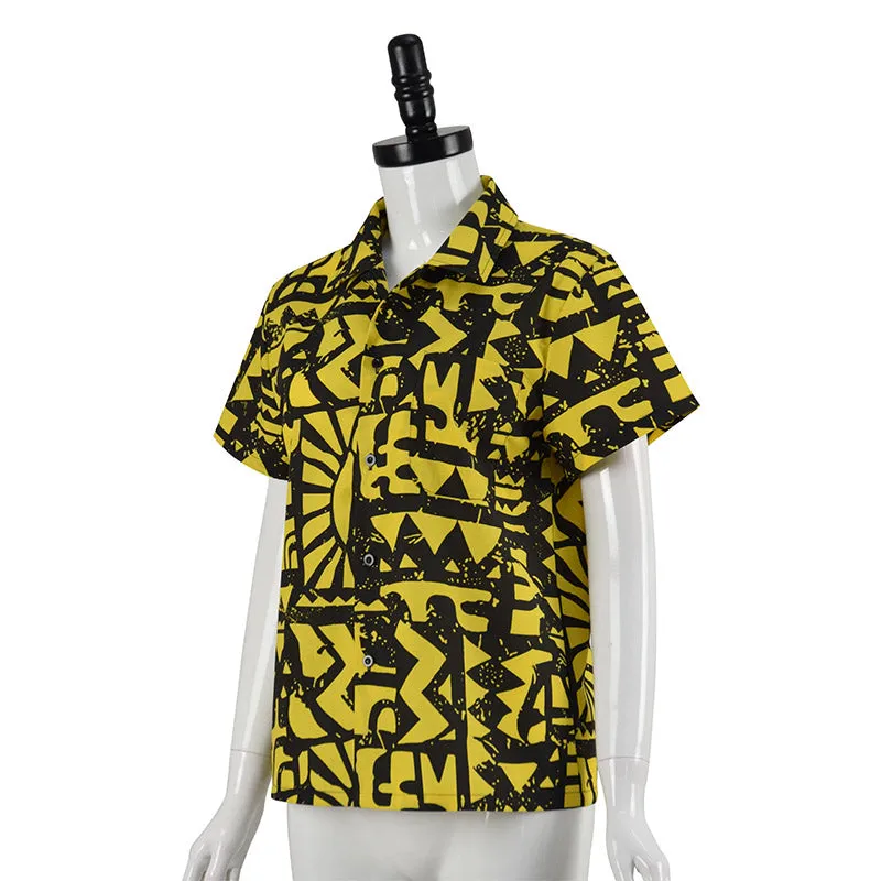 Eleven Stranger Things Costume Hawaiian Men Yellow Shirt
