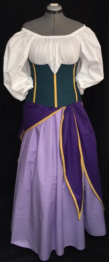 Esmeralda Under-bust Corset Set