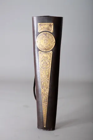 Etched Brass Leather Quiver