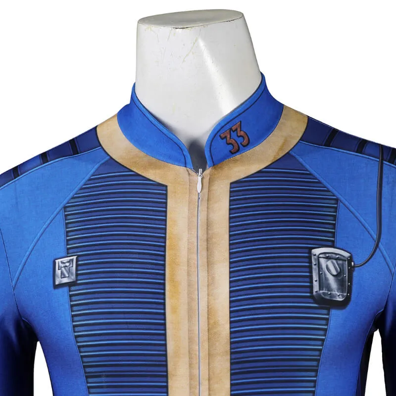 Fallout 33 Vault Suit Cosplay Jumpsuit Fallout Onesie Costume Suit Adult ACcosplay