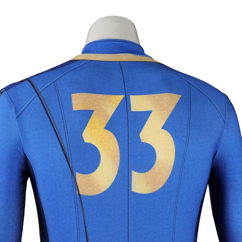 Fallout 33 Vault Suit Cosplay Jumpsuit Fallout Onesie Costume Suit Adult ACcosplay