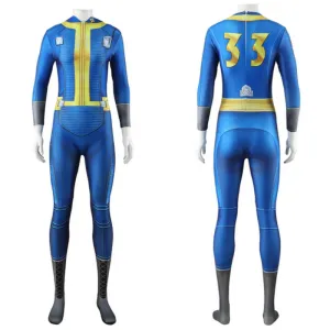 Fallout cosplay Jumpsuit Lucy Vault 33 Suit Female Halloween Party Suit ACcosplay